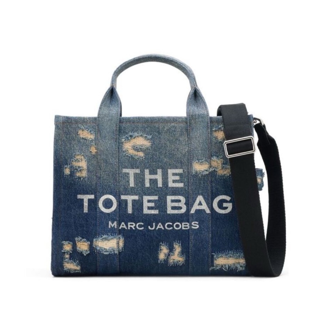 Marc Jacobs Blue Denim Tote Bag